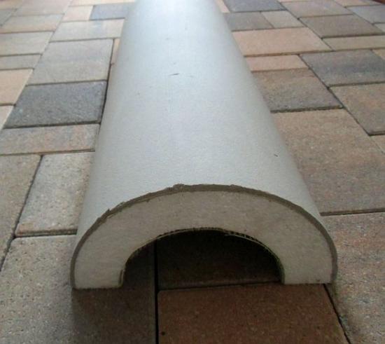 Styroporsäule 20cm runde glatte Halbschale zur Säulenverkleidung SA20G